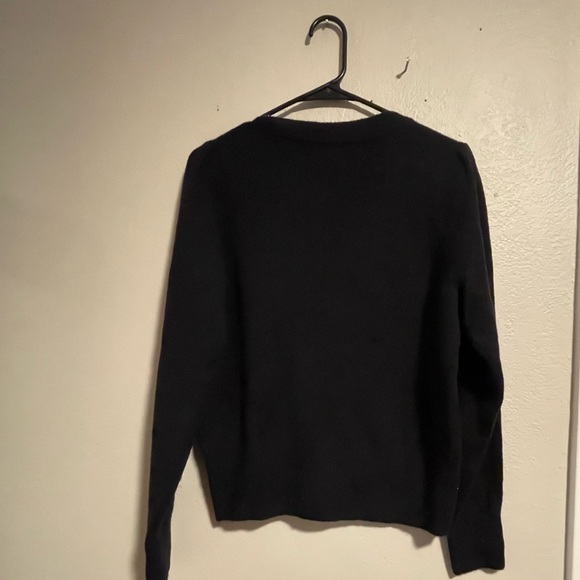 Madewell Acrylic/Wool/Poly Blend Sweater with Shoulder Detailing - Picture 4 of 5